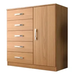 Comoda Evidencia Sapateira E 5 Gavetas Branco Cinamomo