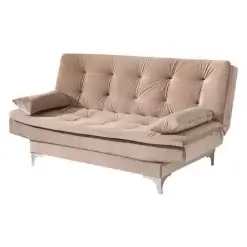 sofa cama casal retratil agatha bege