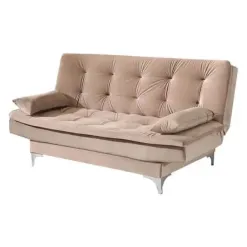 sofa cama casal retratil agatha bege