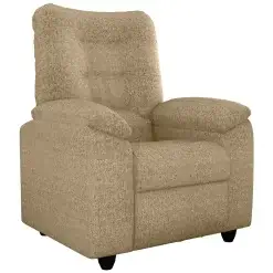 Poltrona Onix Reclinavel Tecido Linho Cor Bege