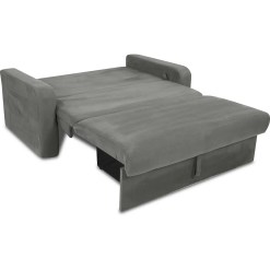 Sofa Cama Daiane Com Bau 2 Lugares Aberto