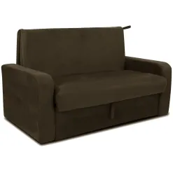 Sofa Cama Daiane Com Bau 2 Lugares Marrom