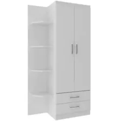 Guarda Roupa 2 Portas Infantil Evidencia Branco