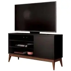 Rack Vinci Retro Para TV Ate 50 Polegadas EDN Moveis Preto