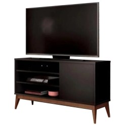 Rack Vinci Retro Para TV Ate 50 Polegadas EDN Moveis Preto