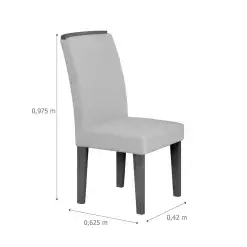 Mesa de Jantar Londrina 120x80cm com 4 Cadeiras Rufato Medidas Cadeira