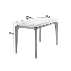Mesa de Jantar Londrina 120x80cm com 4 Cadeiras Rufato Medidas Mesa