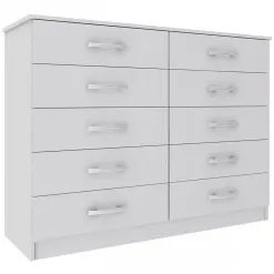 Comoda Austin 10 Gavetas Evidencia Moveis Cor Branco