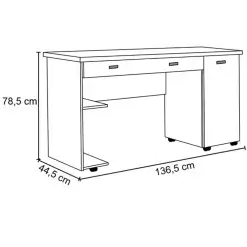 Escrivaninha Ariel 1 Gaveta 1 Porta Medidas