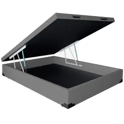 Base Box Bau Universal Corino Casal 36x138x188 Cinza