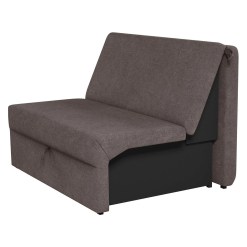 Sofa Cama Malu 2 Lugares Tecido Suede Matrix Marrom