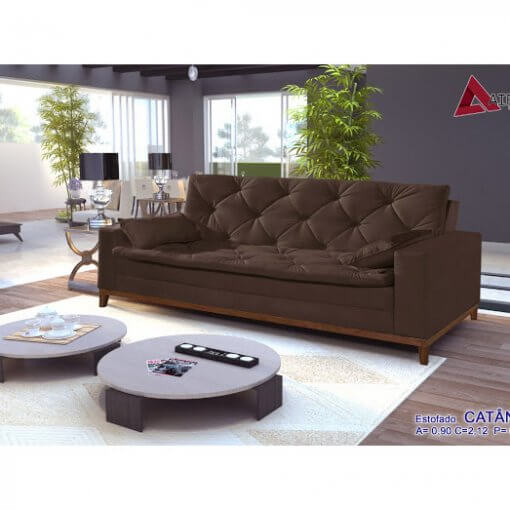 Sofa Retro Catania marrom