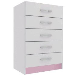 Comoda Maxi com 5 Gavetas Evidencia rosa