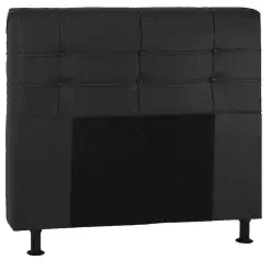 Cabeceira Casal Paris Suede Havai Preto