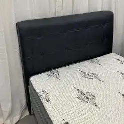 Cabeceira Paris Courino Preto Foto Real 