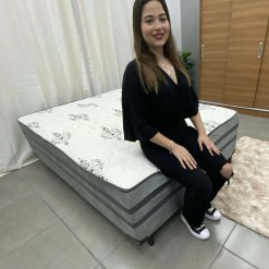 Cama Box Prestige Casal Com Molas Ensacadas 138x188x60cm Ecotec Foto Real