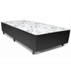 Cama Box Solteirao Conjugada Espuma Ortopedica Unibox