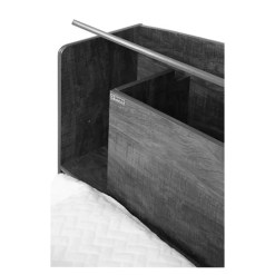 Cama Milenio Solteiro 100 MDF Sem Cama Auxiliar Detalhe