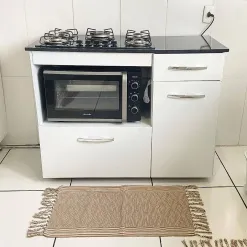 Balcao para Cooktop 5 Bocas Violeta Foto Real