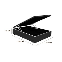 Base Cama Box Viuva Bau 41x188x128 Medidas