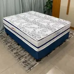 Base Universal Com Colchao Blue Casal Paropas De Molas Pocket Foto Real