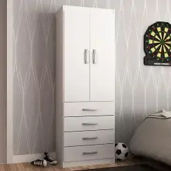 Camiseiro 2 Portas 4 Gavetas Evidencia Branco