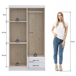 Guarda Roupa Treviso 104 Doripel Medidas