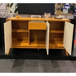 Buffet Argo Aparador 3 Portas EDN Moveis Interno Foto Real