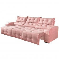 Sofa Retratil e Reclinavel 3 Modulos Minas Rose