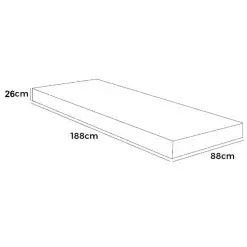 Colchao Eiffel Solteiro 88x188 Molas Ensacadas Anjos Medidas