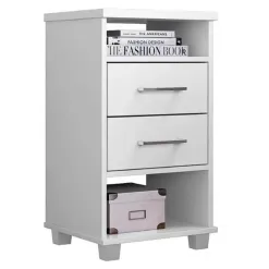 Mesa de Cabeceira Valente com 2 Gavetas Rud Rack