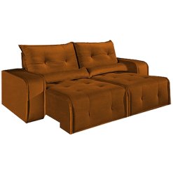Sofa Retratil e Reclinavel Minas Rio 210cm cobre