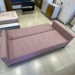 Sofa Cama Feeling Casal 4 Lugares e 5 Almofadas 210cm Innove Foto Real