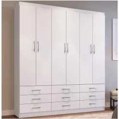 Guarda Roupa 20266 Casal 6 Portas 9 Gavetas Doripel