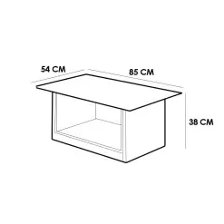 Mesa de Centro Veneza Valdemoveis Medidas