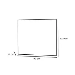 Cabeceira Oslo Casal em Linho Bonan Medidas