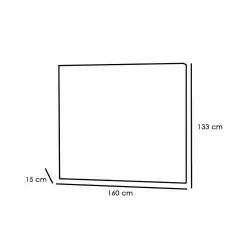 Cabeceira Oslo Queen em Linho Bonan Medidas