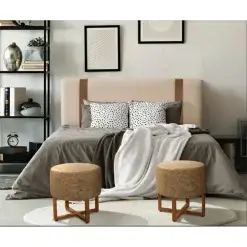 Cabeceira Oslo Casal em Linho Bonan