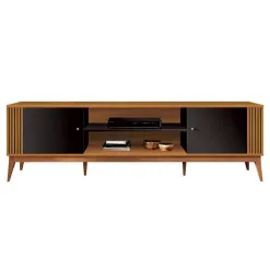 Rack Legacy Edn Moveis Cedro Preto