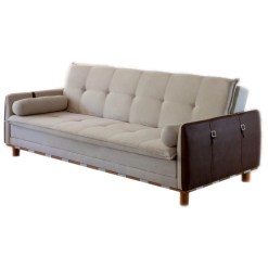 Sofa Cama Berlim HR Movelaria Bege