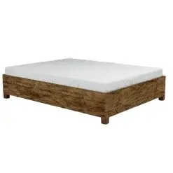 Cama Clara Casal com Estrado Reforcado Carioca Freijo
