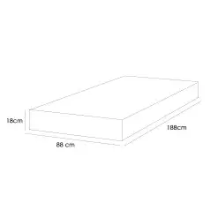 Colchao Orthosono One Bord 88x188 Solteiro D33 Com Pillow Anjos Medidas