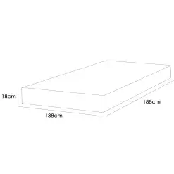 Colchao Orthosono One Bord Casal D33 Com Pillow 18x188x138 Anjos Medidas