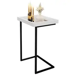 Mesa de Apoio Tutti com Espelho JB Bechara Branco