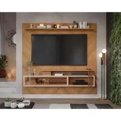 Painel Saquarema para TV ate 65 Polegadas Permobili Nature Off White