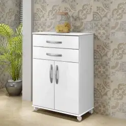 Balcao Multiuso Monaco 2 Portas 2 Gavetas Arte Moveis