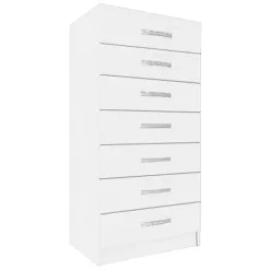 Comoda 7 Gavetas Evidencia Branco