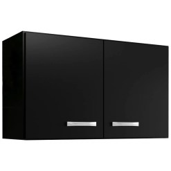Armario Aereo Evidencia 80cm 2 Portas Evidencia Preto