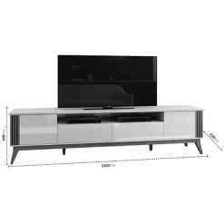 Rack Morgan para TV Ate 75 Polegadas 2 Portas EDN Medidas