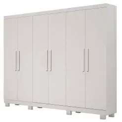 Guarda Roupa Sergipe Casal 6 Portas e 2 Gavetas Bianchi Branco